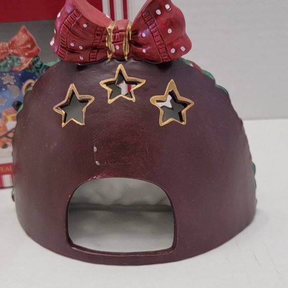 Gift Collection Porcelain CSanta Tealight Votive Candle Holder Christmas Sled - Picture 11 of 13